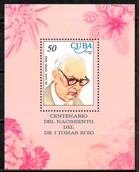 filatelia coleccion personalidad Cuba 1977