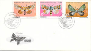 filatelia mariposas Cuba 1979