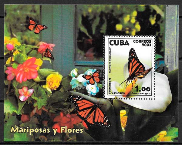 sellos mariposas Cuba 2003
