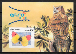 filatelia colección mariposa Cuba 2008