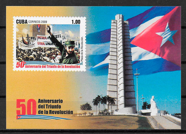 filatelia colección personalidad Cuba 2009