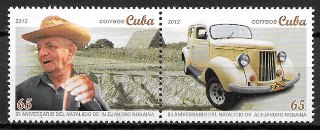 sellos personalidad Cuba 2012