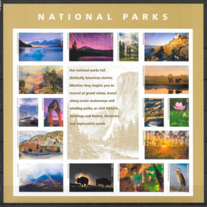 sellos parques naturales USA 2016