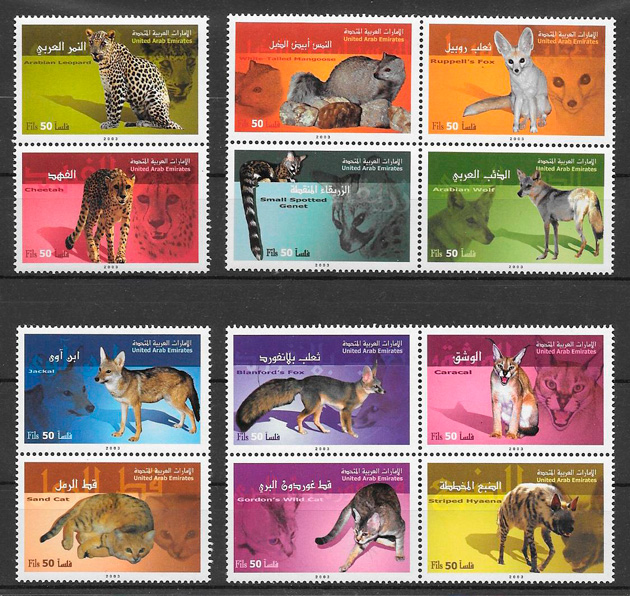 coleccion sellos fauna  E.A.Unidos
