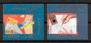 sellos Europa Letonia 2008