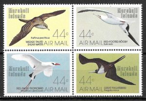 sellos fauna Marshall Island 1987