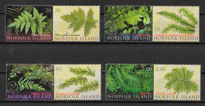 filatelia flora Norfolk Island 2008