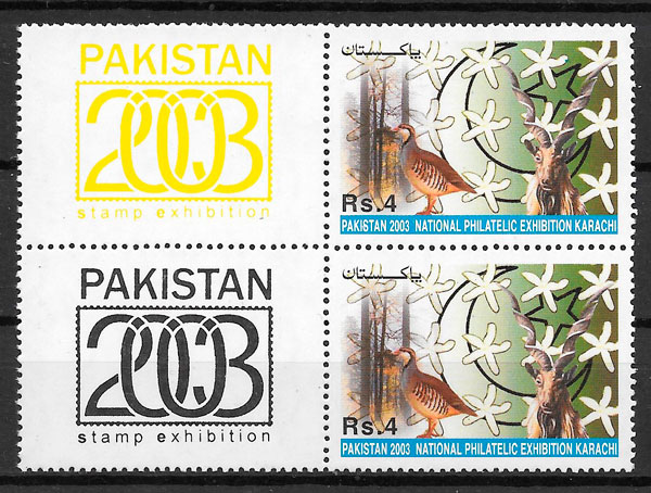 sellos fauna Pakistan 2003