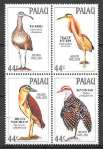 filatelia fauna Palau 1988