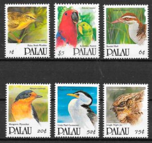 filatelia fauna Palau 1992