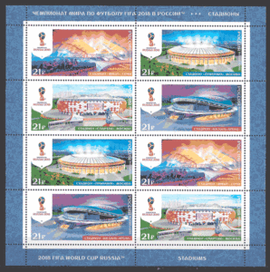 filatelia fútbol Rusia 2015
