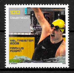 colección sellos deporte Austria 2008