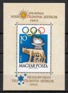 sellos olimpiadas Hungría 1960
