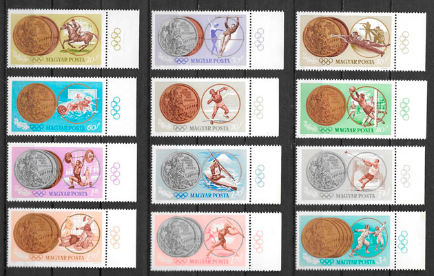 sellos olimpiadas Hungría 1965