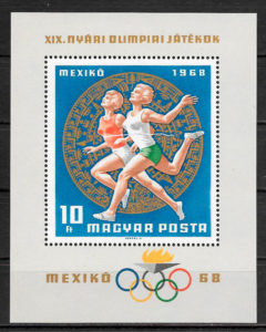 filatelia olimpiadas Hungría 1968
