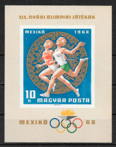 filatelia olimpiadas Hungría 1968