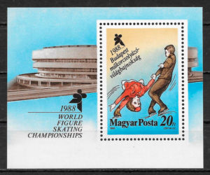 filatelia deporte Hungría 1988