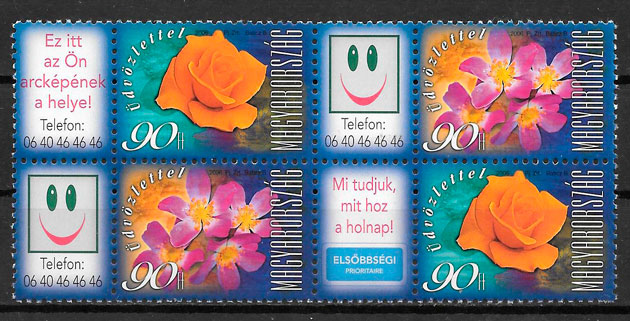 sellos flora Hungria 2006