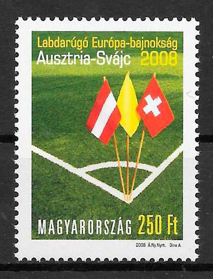 sellos futbol Hungria 2008