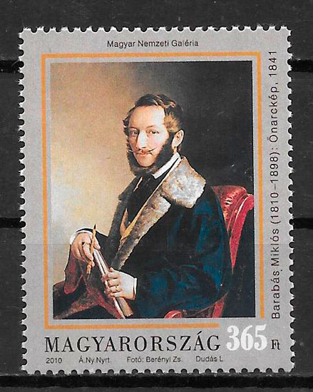 sellos colecion pintura Hungria 2010