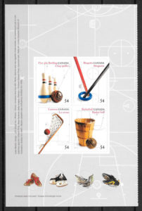 filatelia coleccion sellos deporte Canada 2009