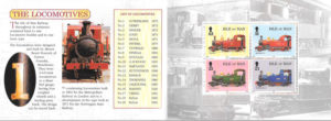 colección sellos trenes Isla de Man1998