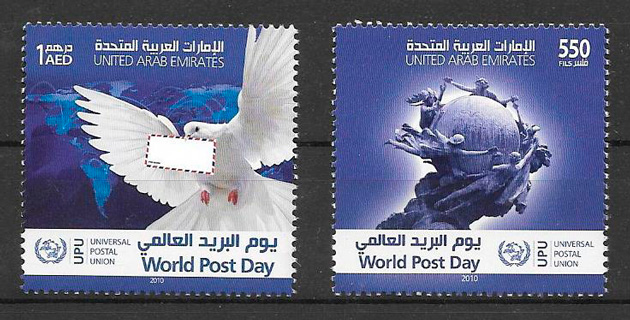 sellos temas varios Emiratos Arabes Unidos 2010