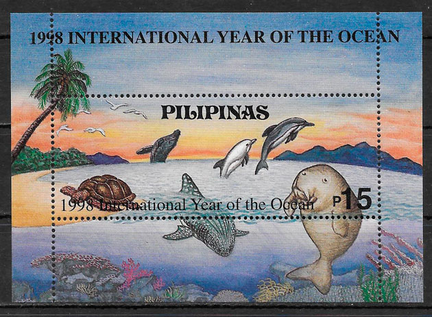 sellos fauna Filipinas 1998