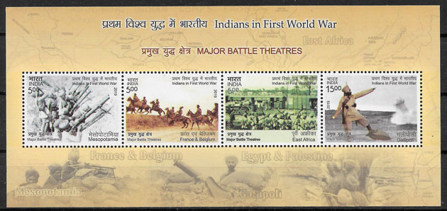sellos temas varios India 2019