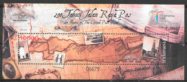 filatelia temas varios Indonesia 2008