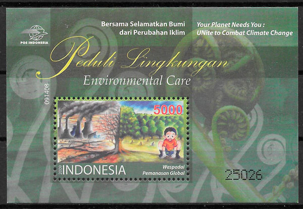 sellos temas varios Indonesia 2009