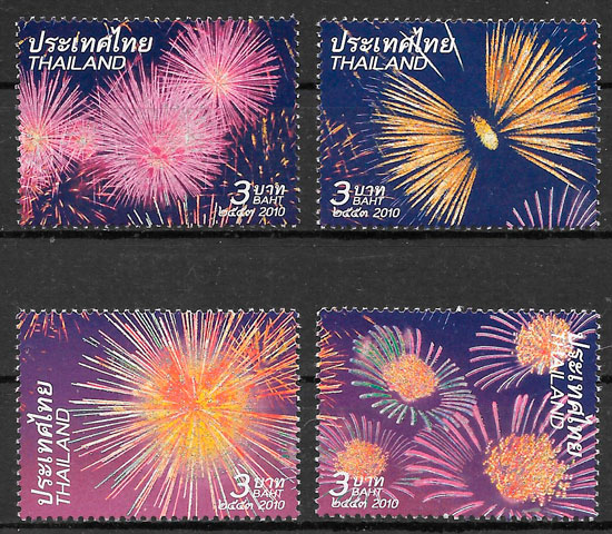 sellos temas varios Tailandia 2010