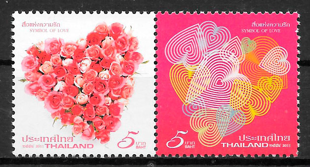 sellos temas varios Tailandia 2011