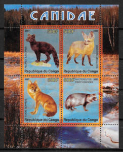 sellos fauna Congo 2007
