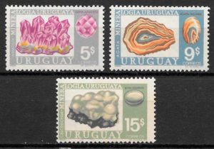 filatelia coleccion minerales Uruguay 1971