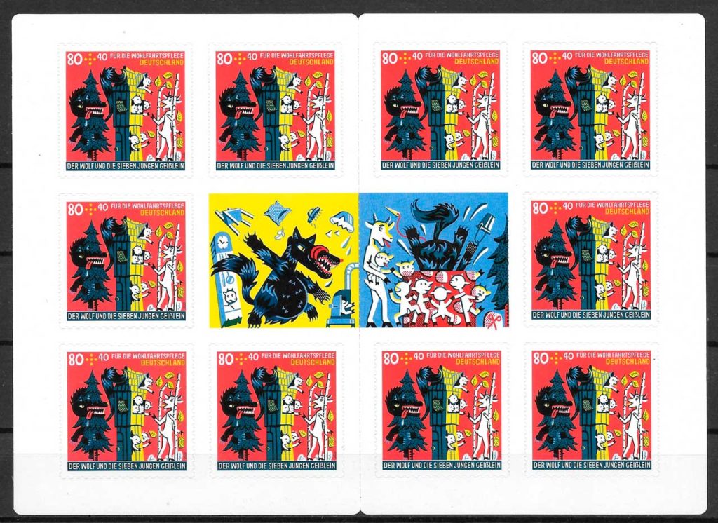 coleccion sellos cuentos Alemania 2020