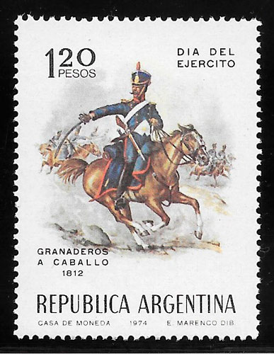 colección selos temas varios Argentina 1974
