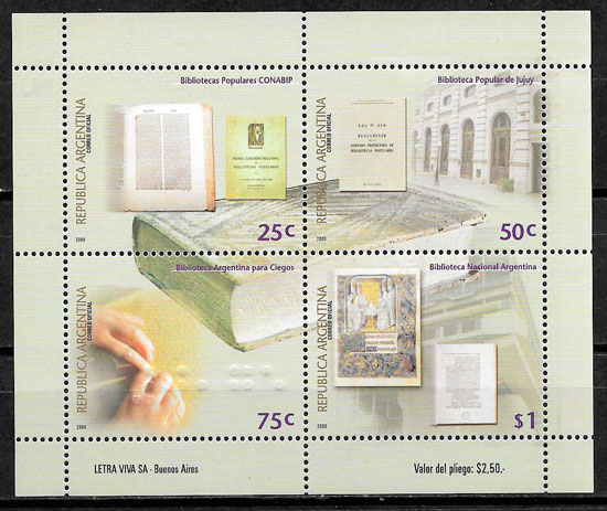 sellos temas varios Argentina 2000