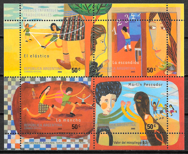 sellos temas varios Argentina 2003