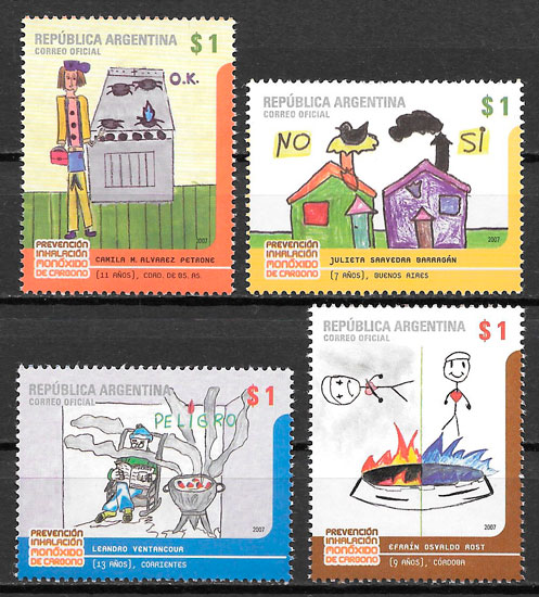 sellos temas varios Argentina 2006