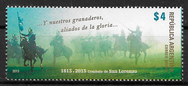 sellos temas varios Argentina 2013