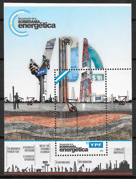 sellos temas varios Argentina 2014