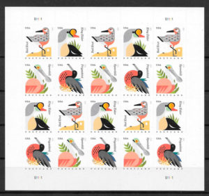 filatelia colección fauna EE.UU 2015