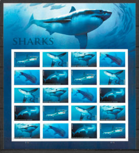 colección sellos fauna USA 2017