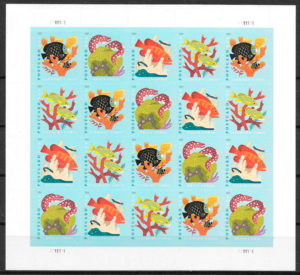 colección sellos fauna EE,UU 2019