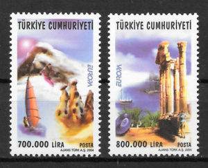 sellos Europa Turquía 2004