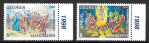 filatelia Europa Georgia 1998