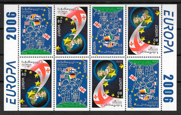 colección sellos Europa 2006 Georgia