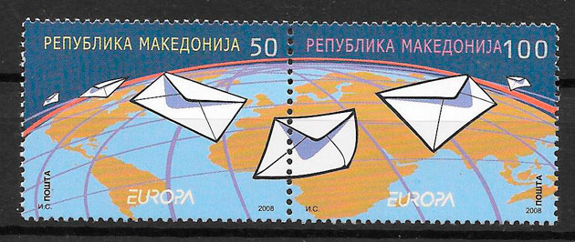 colección sellos Europa Macedonia 2008