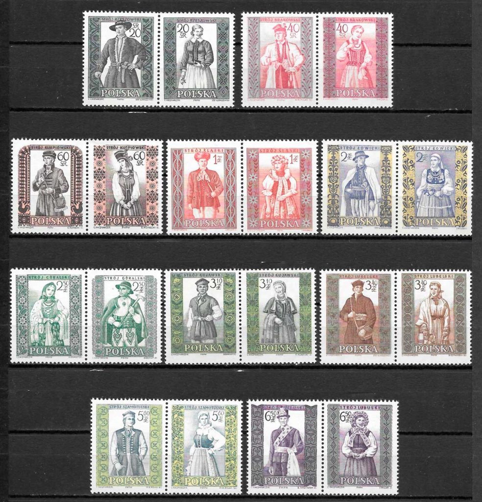 sellos arte Polonia 1959 - 1960